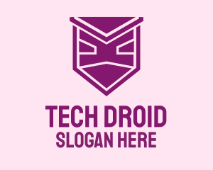 Droid - Purple Robo Ninja logo design