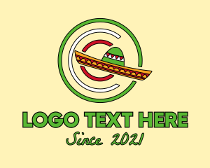 Lucha Libre - Mexican Restaurant Hat logo design