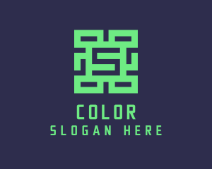 Pattern - Rectangular Letter S Gaming logo design
