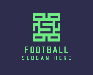 Stream - Rectangular Letter S Gaming logo design