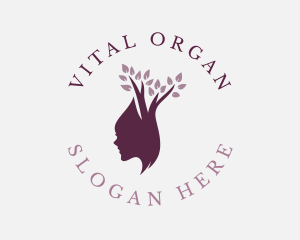 Organic Female Tree logo design