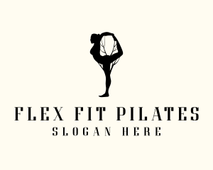 Pilates - Tree Branch Yoga Wellness logo design