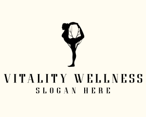 Wellness - Tree Branch Yoga Wellness logo design