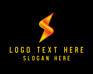 Lightning Bolt Letter S Logo