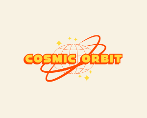 Orbit - Retro Global Orbit logo design