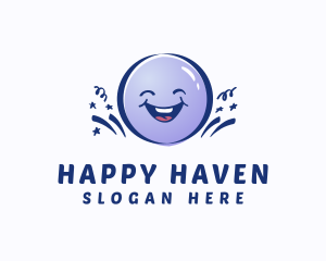 Smiley - Cute Happy Balloon logo design