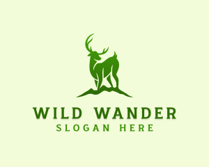 Wild Deer Safari logo design