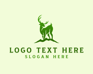 Deer - Wild Deer Safari logo design