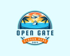 Gateway - Summer Cruise Travel logo design