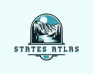 Montana Glacier Mountain logo design