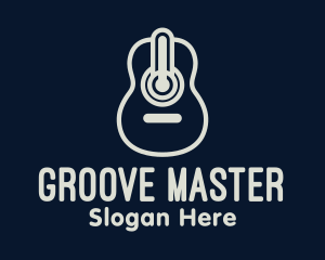 Soundcloud - Monoline Guitar Meter logo design