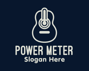 Meter - Monoline Guitar Meter logo design