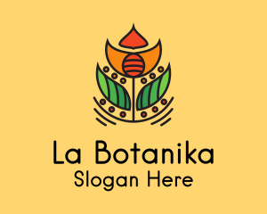 Leaf Flower Decoration  Logo