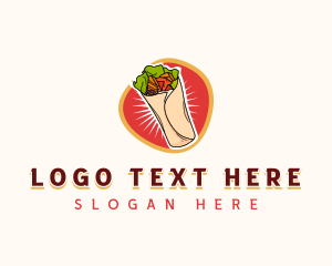 Pita Wrap - Shawarma Pita Wrap logo design