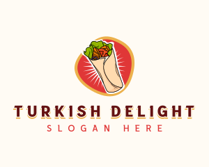 Turkish - Shawarma Pita Wrap logo design