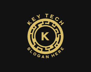 Digital Technology Blockchain logo design