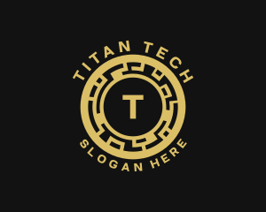 Digital Technology Blockchain logo design