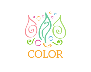 Colorful Swirl Doodles logo design