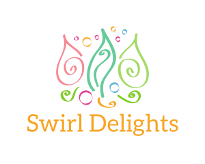 Colorful Swirl Doodles logo design