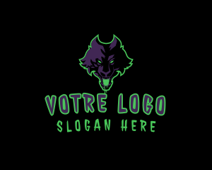 Wolf - Dark Wild Wolf logo design