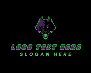 Icon - Dark Wild Wolf logo design