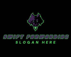 Dark Wild Wolf logo design