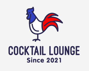 Cock - France Chicken Rooster logo design