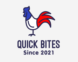 Fastfood - France Chicken Rooster logo design