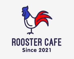 Rooster - France Chicken Rooster logo design