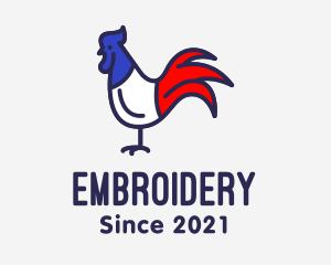 France Chicken Rooster logo design