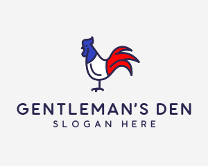 France Chicken Rooster logo design