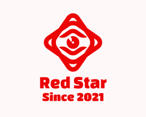 Red Eye Star logo design