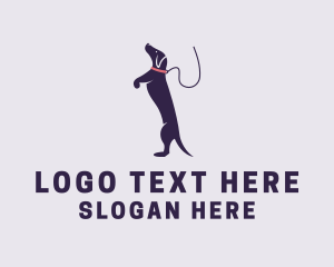 Dog Training - Dog Leash Playful logo design