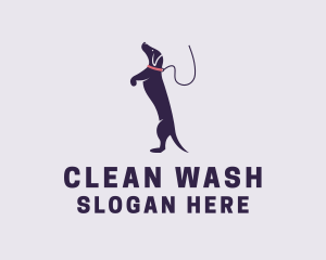 Dog Leash Playful Logo