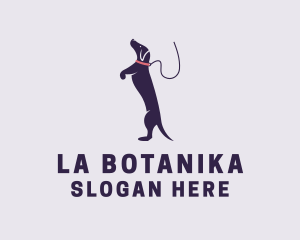 Dog Leash Playful Logo