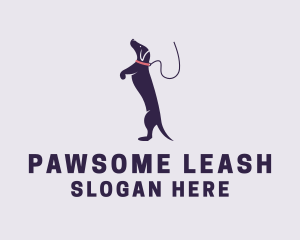 Leash - Dog Leash Playful logo design