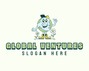 World - Environmental World Globe logo design