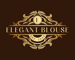 Elegant Floral Leaves logo design