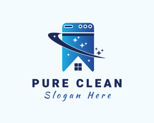 Washing Machine House logo design