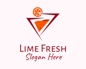 Lime - Minimalist Lime Cocktail logo design