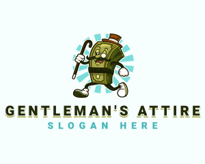 Dollar Money Gentleman logo design