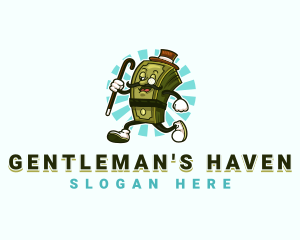 Dollar Money Gentleman logo design