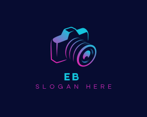 Production - Lens Camera Media logo design