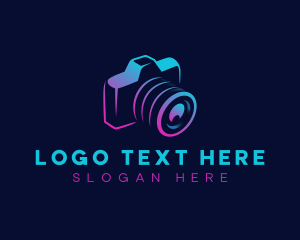 Lens Camera Media logo design