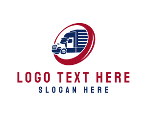 Truck - Delivery Truck Transportation Vehicle logo design