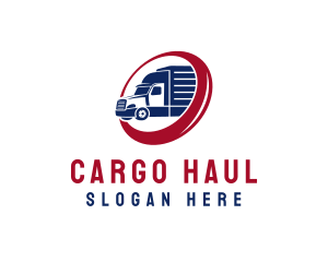 Delivery Truck Transportation Vehicle logo design