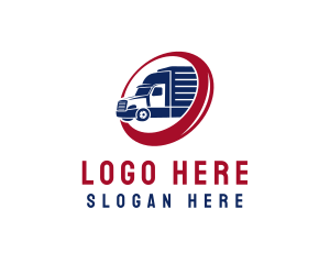 Delivery Truck - Delivery Truck Transportation Vehicle logo design