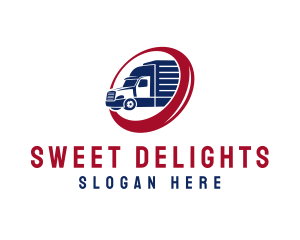 Truckload - Delivery Truck Transportation Vehicle logo design