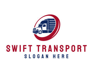 Delivery Truck Transportation Vehicle logo design