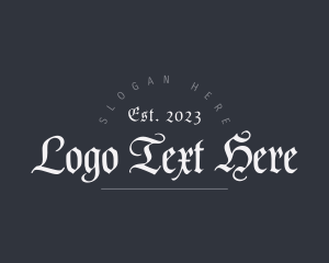 Calligraphy - Tattoo Gothic Company logo design